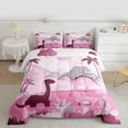 thumbnail image 2 of Homewish Animal Dinosaurs 3-Piece Full Size Comforter Sets For Children Teens,Jungle Wildlife Bedding Comforter Set,Cartoon Dino Lightweight Bedding Sets,Ultra Soft Home Decor,Reversible, 2 of 8