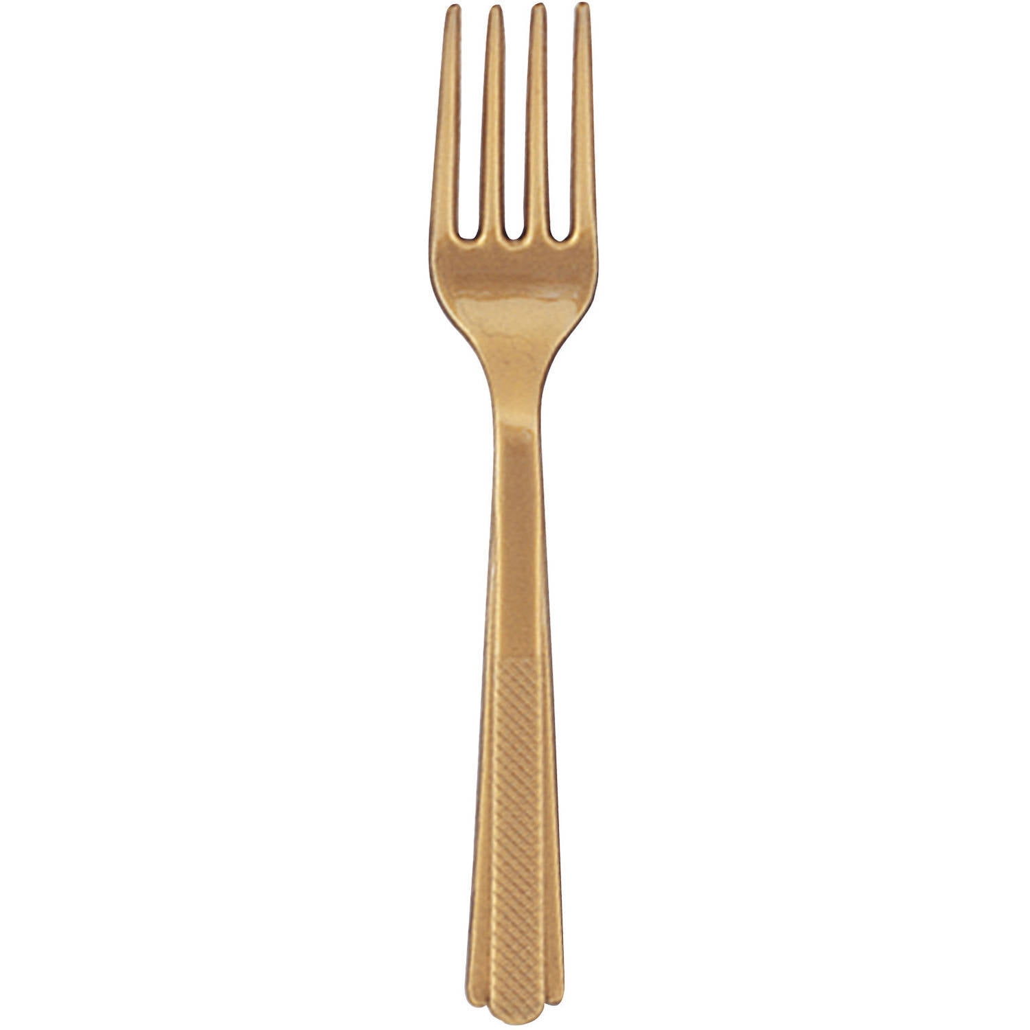 Unique Gold Plastic Forks, 24 count