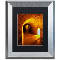 Trademark Fine Art "Castillo San Cristobal 2" Canvas Art by CATeyes, Black Matte, Silver Frame