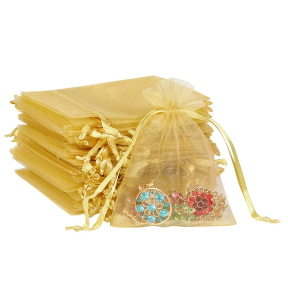 Bolsitas de Organza Boshen 3x4" Doradas 200 PCS