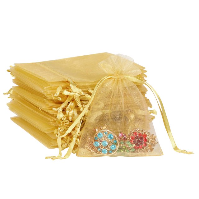 Bolsitas de Organza Boshen 3x4" Doradas 200 PCS