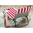 thumbnail image 5 of Red Stripe Lounge Chair Beach Towel With Top Fitted Pocket 26x82, 5 of 6