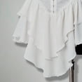 thumbnail image 7 of NordicNest Women's Off Shoulder Corset Dress Ruffle Hem Lace Up Mini Dress Gothic Outfits for Halloween, 7 of 7