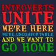 thumbnail image 3 of CafePress - Introverts Unite T Shirt - Women's Traditional Fit Dark T-Shirt, 3 of 4