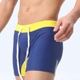 thumbnail image 4 of Fnooota Men's Swim Trunks, Summer Drawstring Quick Dry Beach Swimwear Shorts Board Shorts Dark Blue Size L, 4 of 7