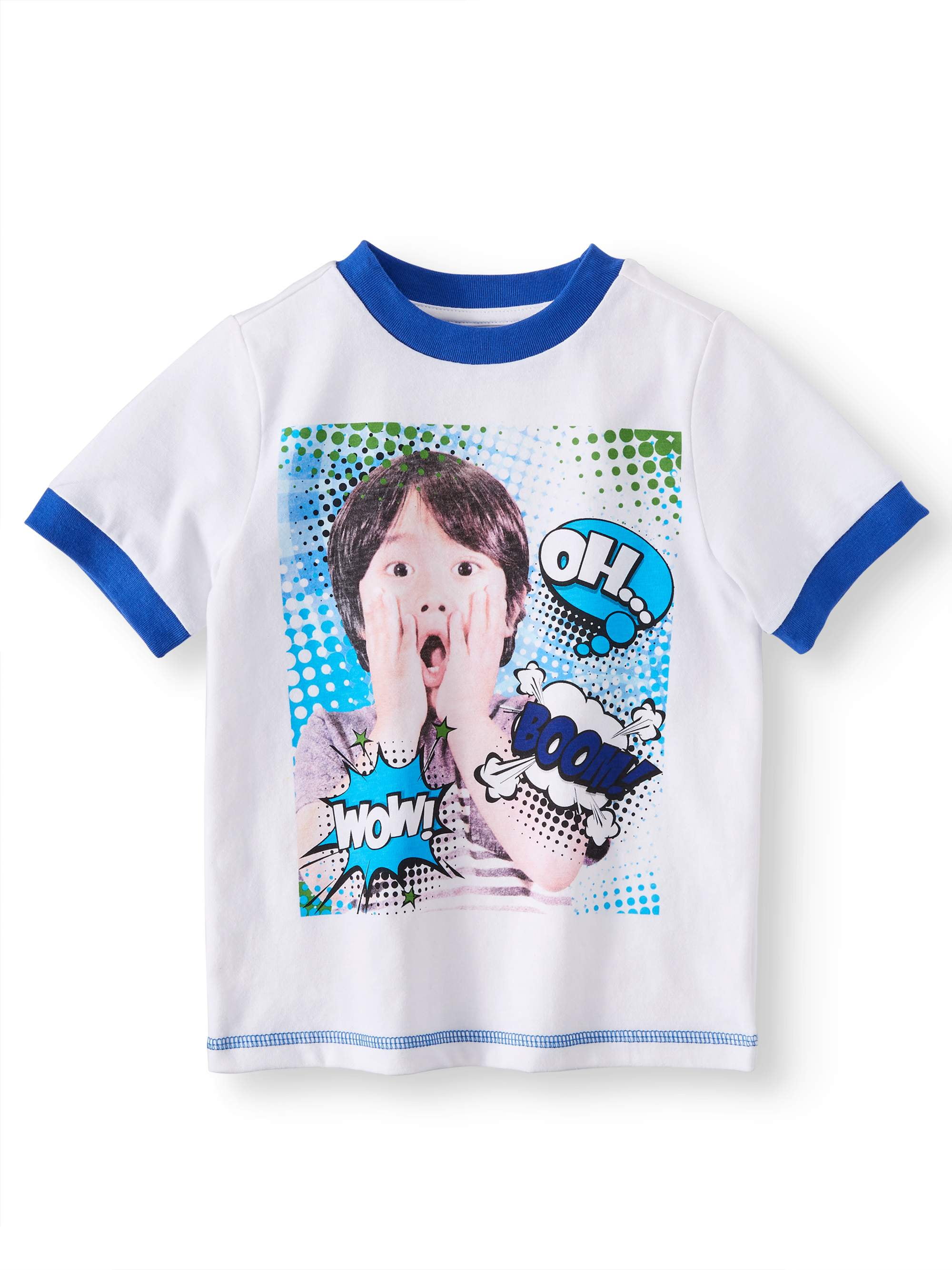 Ryan's World - Ryan's World Boys Graphic Short Sleeve T-Shirt Sizes 4-8 - Walmart.com - Walmart.com