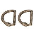thumbnail image 4 of Metal D Rings, Snake Pattern Easy To Assemble Metal D Rings Buckle  For Handbags, 4 of 8