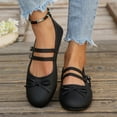 thumbnail image 4 of SuTry Women's Round Toe Flats Glossy PU Leather Slip On Elastic Lace Comfortable Casual Walking Shoes(36), 4 of 9