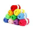 thumbnail image 3 of 12pcs Kids DIY Knitting Crochet Yarns Multicolor Yarn Multicolor Handcrafts Handcrafts Colorful Craft Sewing Thread Crafting Yarn Random Color, 3 of 8