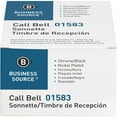 thumbnail image 4 of Business Source Nickel Plated Call Bell Nickel Plated - , Chromed - Steel - Silver, Black Color, 4 of 4