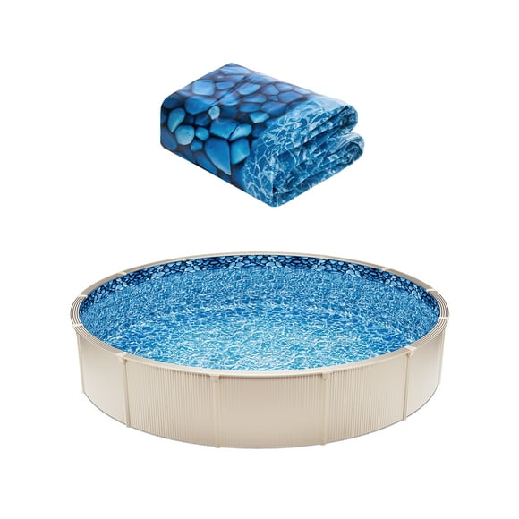VEVOR Round Pool Liner 30ft Overlap Style Pool Liner 54in Wall Height Durable