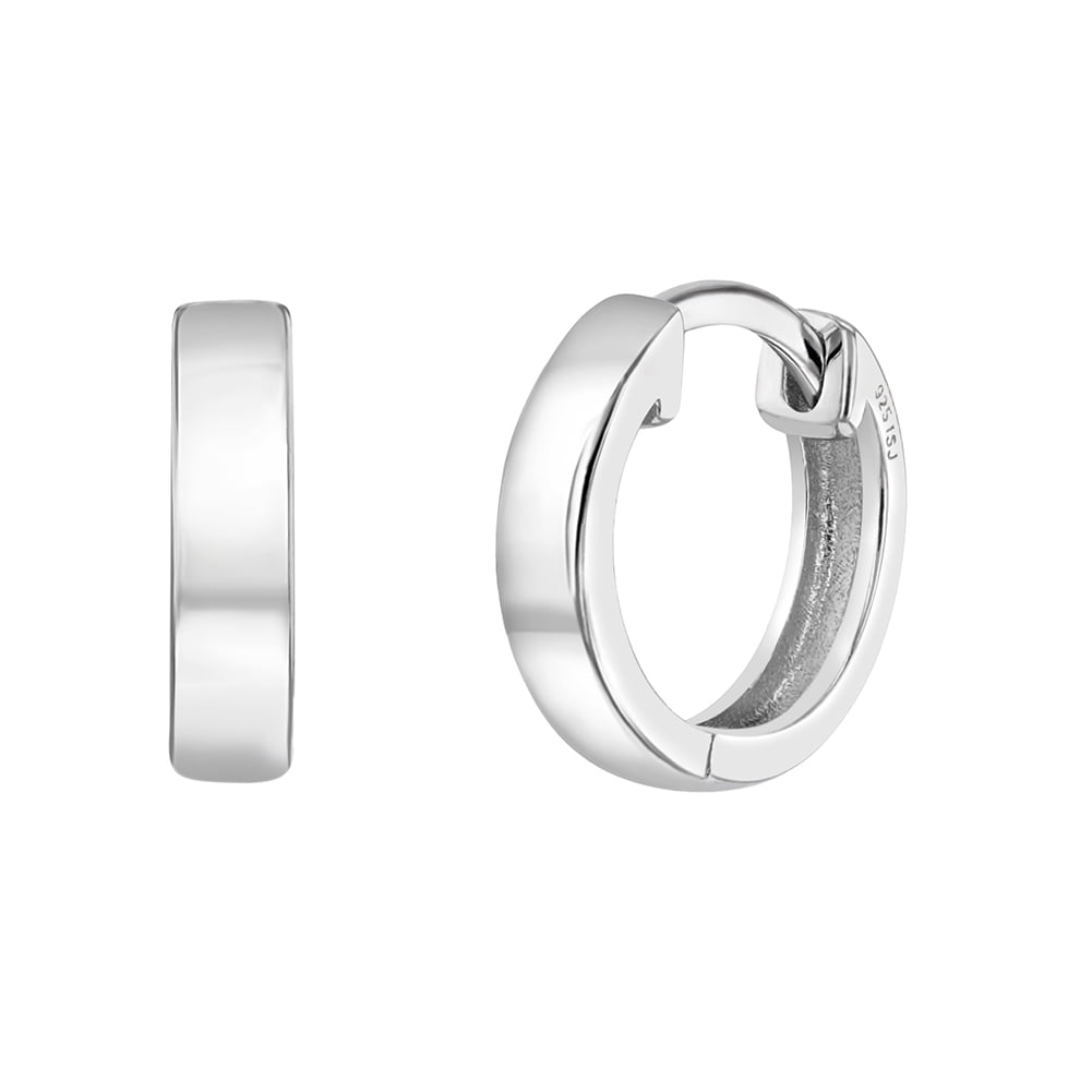 925 Sterling Silver 10mm Classic Plain Children Earrings For Infants & Toddlers Walmart Canada