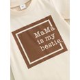 thumbnail image 6 of Bagilaanoe Newborn Baby Girl Boys Summer Jumpsuit Letters Print Short Sleeve Bodysuit 3M 6M 12M 18M Infant Casual One Piece Romper, 6 of 8