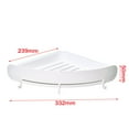 thumbnail image 2 of Bathroom Shelf Organizer Snap Up Corner Shelf Bathroom Corner Shelf Shower Storage Wall Holder Shampoo Holder Stand, 2 of 8