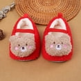thumbnail image 3 of Cathalem Baby Boy Slippers Baby Girls And Boys Warm Shoes Soft Comfortable Toddler Shoes Warming Shoes Strife Rite Red 12 Months, 3 of 4