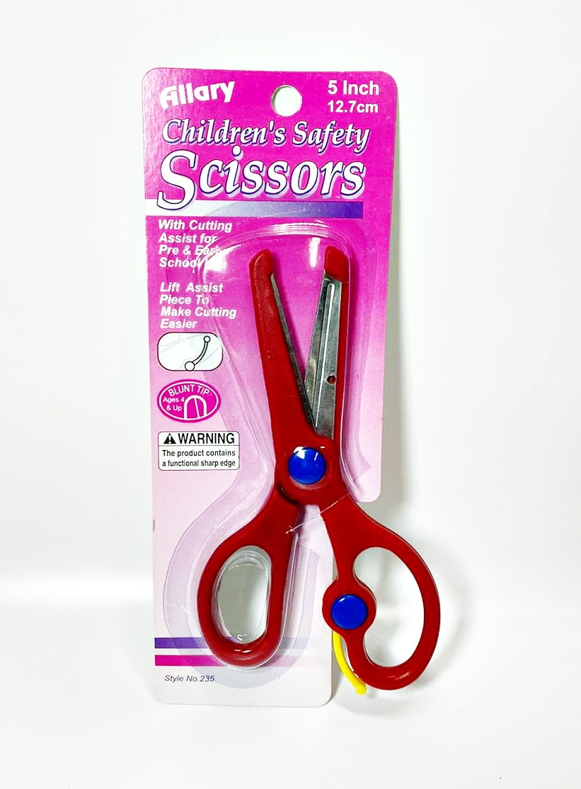 Allary #235 Children's Safety Scissors, 5 inch - Yellow 