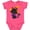 Vintage Hot Pink, variant on Inktastic Halloween Cat, Cute Cat, Black Cat, Witch Hat Boys or Girls Baby Bodysuit