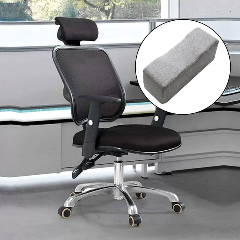 PAIR of 10 Long Office Chair Real Sheepskin Armrest Pads Ad