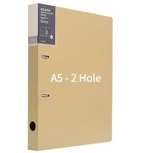 2 Display Document Folder Binder Hole Book Storage File Ring Clip Loose-leaf Color