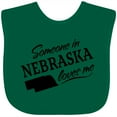thumbnail image 3 of Inktastic Someone in Nebraska Loves Me Boys or Girls Baby Bib, 3 of 4