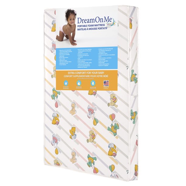 Dream On Me Ultra Lite Play Yard Firm Foam Mattress Walmart Com