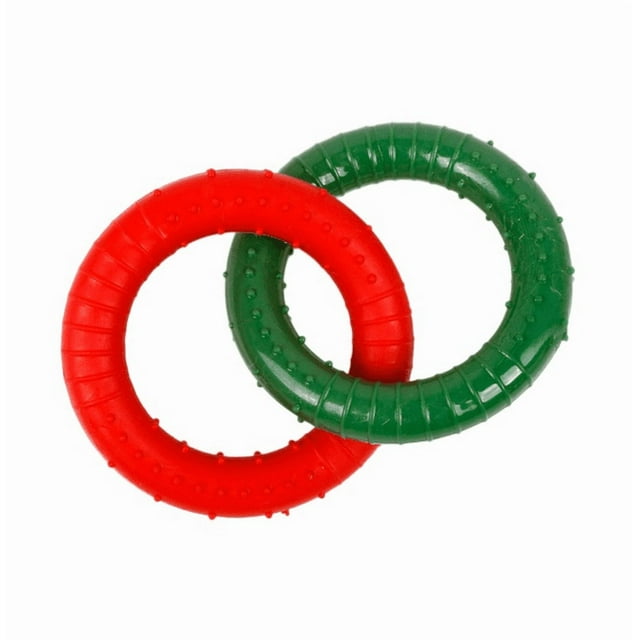 Durable Pet Chew Toy TPR Chew Ring for Teeth Grinding and Playful Entertainment