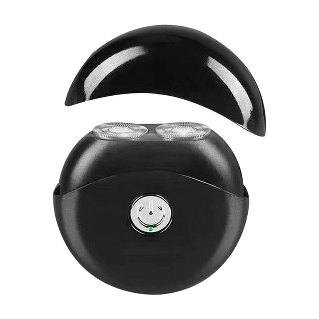 Afeitadora Eléctrica, Afeitadora Rotativa, Compacta, Portátil, Afeitadora de Bolsillo Inalámbrica, Barba negro