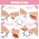 thumbnail image 5 of Kit para hacer pulseras de 78 piezas, kit para hacer joyas con abalorios, juguetes para niños, juego de manualidades para hacer pulseras, kit de collares coloridos, suministros para hacer joyas para, 5 of 8