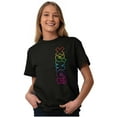 thumbnail image 3 of XOMG POP Colorful Rainbow Neon Logo Women's Graphic T Shirt Tees Brisco Brands S, 3 of 5