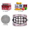 thumbnail image 4 of Insulated Crossbody Lunch Bag 10L Lunch Tote with Adjustable Shoulder Strap for Work Office Picnic Pink Vintage Roses Pattern, 4 of 6