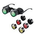 thumbnail image 1 of Portable 10X Magnification Binocular Glasses with Polarizing Clip for Multipurpose Outdoor Use Including Fishing Bird Watching and Sports Events, 1 of 9