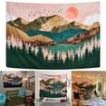 thumbnail image 2 of Wall Tapestry Decorative Print Nature Mountain Wall Carpet Beach Throw Blanket, 2 of 10