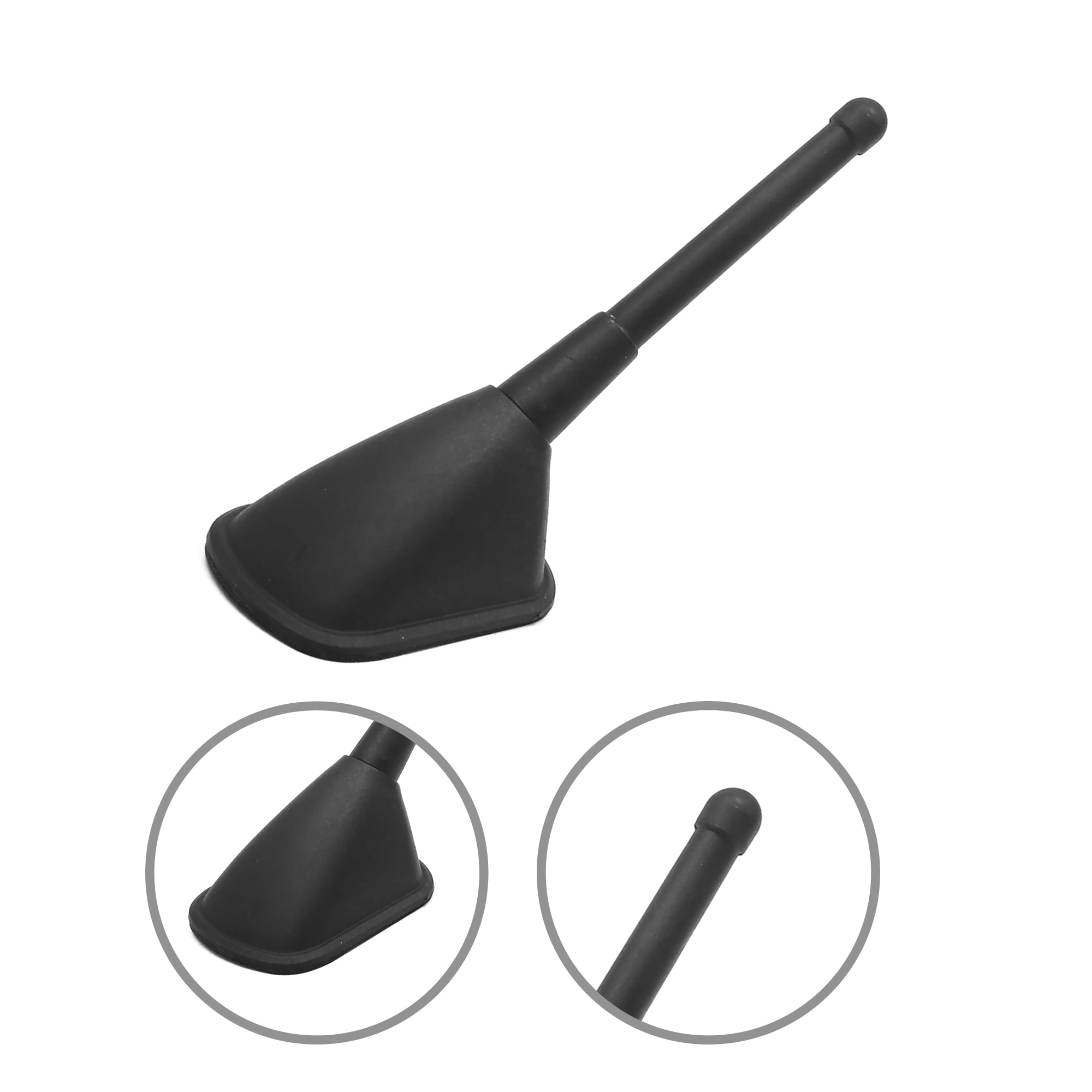Unique Bargains 3.94" Black Self-Adhesive Decorative Car Antenna