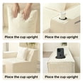 thumbnail image 2 of SOULART 95.46" Cloud Modular Sectional Sofa,Boneless Couch Sectional,l shape Couches for living room,No Assembly Required,White（Right Side）, 2 of 7