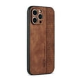 thumbnail image 7 of Tarise for Apple iPhone 14 5G Case, PU Lether Anti-Slip Shockproof Silicone TPU Bumper Slim Lightweight All-inclusive Business Drop Protective Phone Case Cover for iPhone 14 6.1" 2022, Brown, 7 of 7
