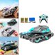 thumbnail image 4 of Coche cisterna de plástico RC, juguetes de bomba de agua de lanzamiento con luces, coche todoterreno, de giratorio de 360  degree para , 1 Mando Azul Negro CUTICAT  Coche tanque RC, 4 of 8