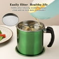 thumbnail image 6 of Bacon Grease Container With Strainer, 48 oz Metal Shining Red Stainless Steel Oil Container, Pot Fat Storage With Lid, Easy Grip Handle Suitable For Storing Frying Oil And Cooking Grease, 6 of 10