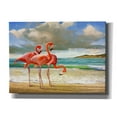 thumbnail image 1 of Epic Graffiti 'Beach Scene Flamingos' by Chris Vest, Canvas Wall Art, 54"x40", 1 of 3