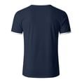 thumbnail image 6 of Pafei Tyugd Pocket Tee Shirts for Men Big And Tall Short Sleeve Shirts Lightweight Breathable Casual Crewneck Summer Basic Tees Navy 2XL, 6 of 8