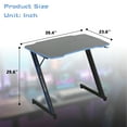 thumbnail image 6 of YRLLENSDAN Adjustable Feet Z Shaped Desk, Blue, 6 of 7
