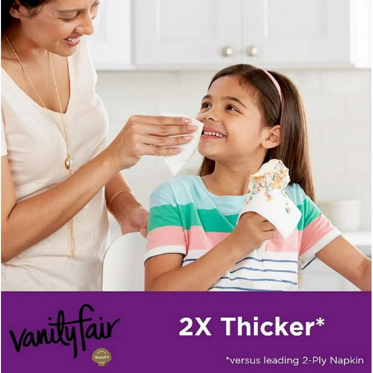 Vanity Fair 2-Ply Extra Absorbent Paper Dinner Napkins, Everyday