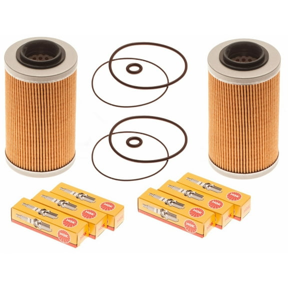 Sea Doo 4-Tec Maintenance Kit Oil Filter W/ O-Ring & NGK Spark Plugs 2 Pack