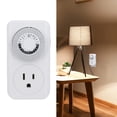 thumbnail image 1 of Smart Timing Socket, Plug and Play Timer Switch Socket PC Plastic Case 15min-24h  for TV Light Water Heater, 1 of 7