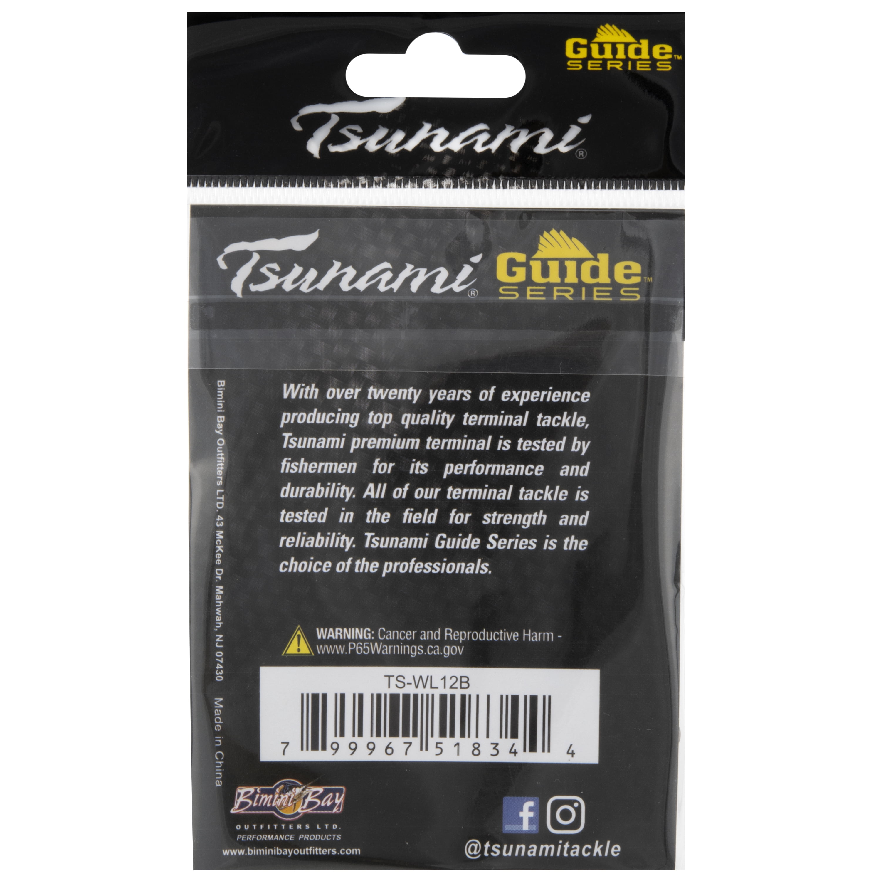 Tsunami Wire Fishing Leader, 12" Length, 45 lb Test, 10-Pack