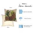 thumbnail image 3 of Liora Manne Frontporch Pinecones Indoor Outdoor Pillow Natural, 3 of 3