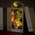 thumbnail image 3 of Book Nook Miniature Kit DIY Wooden Dollhouse Book Nooks for Bookshelf Decor Bookends Crafts for Adults, 3 of 6