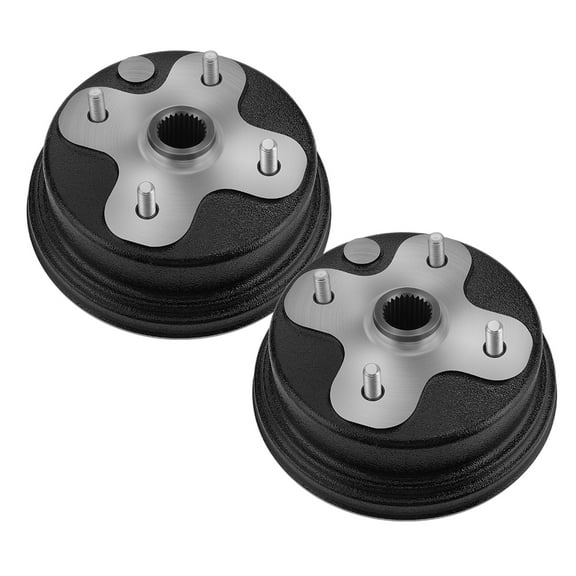 M MATI Front Rear Wheel Brake Drum Hub for Yamaha Timberwolf 250 4x4 2x4 YFB250 1994-2000,2PC