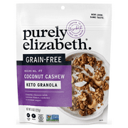 Purely Elizabeth Grain Free, Coconut Cashew Keto Granola, 8 oz Bag