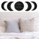 thumbnail image 4 of Inteprter 5 uds Luna estante de almacenamiento montado en la pared soporte DIY decoración espacio para baño hogar cocina estilo bohemio Decoración del hogar traje de 3 piezas, 4 of 6