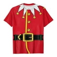 thumbnail image 5 of Drie Short Sleeve Casual Tops Trendy Solid Loose Fit Tshirt Christmas Early Fall Fashion Red,XL, 5 of 6
